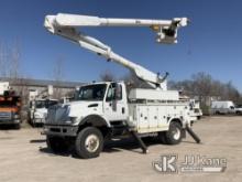 Altec AM855, Over-Center Bucket Truck rear mounted on 2003 International 7400 4x4 Utility Truck Runs