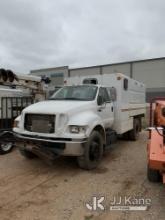 2013 Ford F750 Chipper Dump Truck Not Running, Condition Unknown, Driveshaft Removed) (Per Seller : 