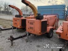 2011 Vermeer BC1000XL Chipper (12in Drum) Runs & Operates) (Runs Rough) (Per Seller Has Blown Motor