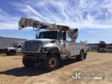 Altec DM47-TR, Digger Derrick rear mounted on 2011 International 7400 4x4 Utility Truck Runs, Moves,