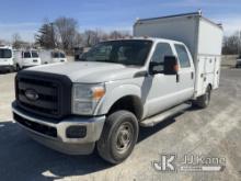 2012 Ford F250 4x4 Enclosed High-Top Service Truck Runs & Moves.