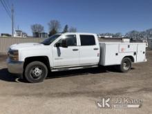 2019 Chevrolet Silverado 3500HD 4x4 Crew-Cab Service Truck Runs & Move) ( ABS Light On