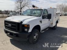 2009 Ford F350 4x4 Mechanics Service Truck Runs & Moves) (Lots Of Dirt On Interior