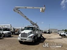 Altec AN55E-OC, Material Handling Bucket Truck rear mounted on 2017 Kenworth T300 Utility Truck Runs