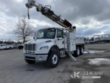 Altec DM45-TR, Digger Derrick rear mounted on 2013 Freightliner M2 106 Utility Truck Runs, Moves & U