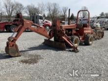 1986 Ditch Witch 5110DD Rubber Tired Trencher Runs & Operates.