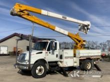 HiRanger TCX-55, Material Handling Bucket Truck mounted on 2006 International 4400 Utility Truck Run