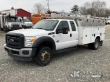 2016 Ford F550 4x4 Extended-Cab Service Truck Runs & Moves) (Transmission going into gear issues