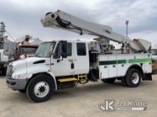 Altec TA50, Articulating & Telescopic Material Handling Bucket Truck mounted behind cab on 2014 Inte