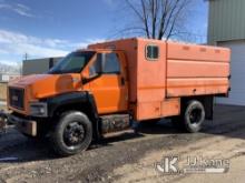 2009 GMC C6500 Chipper Dump Truck, *Seller Decals Removed Digitally - Decals Will Be Painted Over Pr