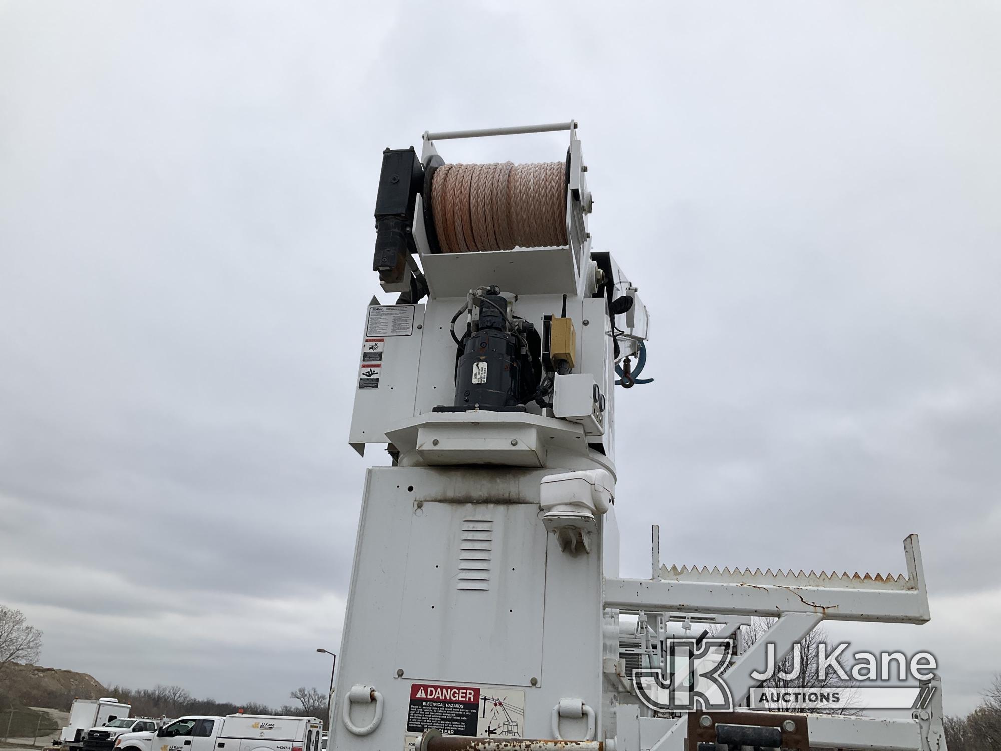 (Kansas City, MO) Altec D4065A-TR, Digger Derrick rear mounted on 2012 Freightliner M2-106 6X6 T/A F