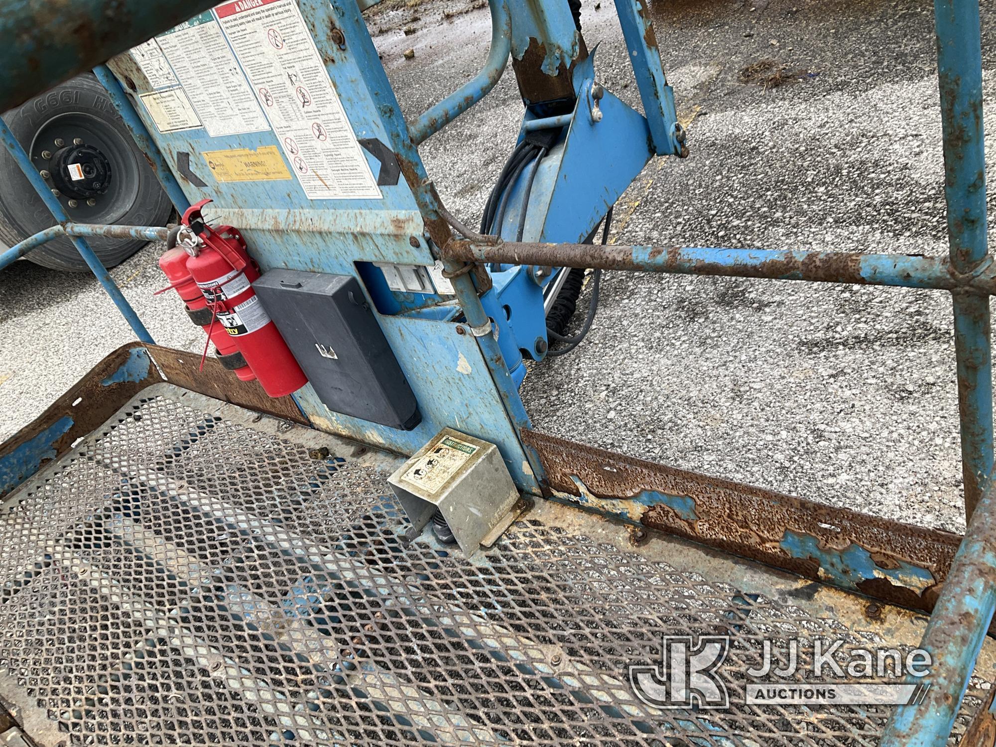 (Kansas City, MO) 2008 Genie Z60/34 Self-Propelled Manlift Runs Rough, Hard To Start, Moves & Operat