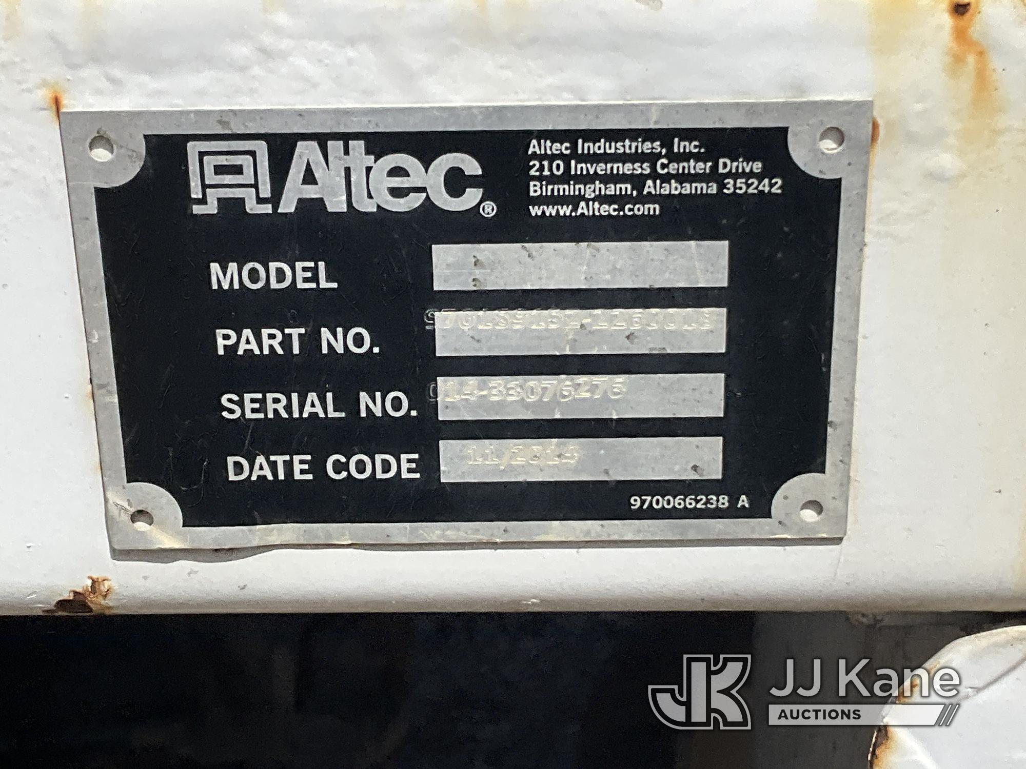 (Waxahachie, TX) Altec DC47-TR, Digger Derrick rear mounted on 2015 Ford F750 Flatbed/Utility Truck