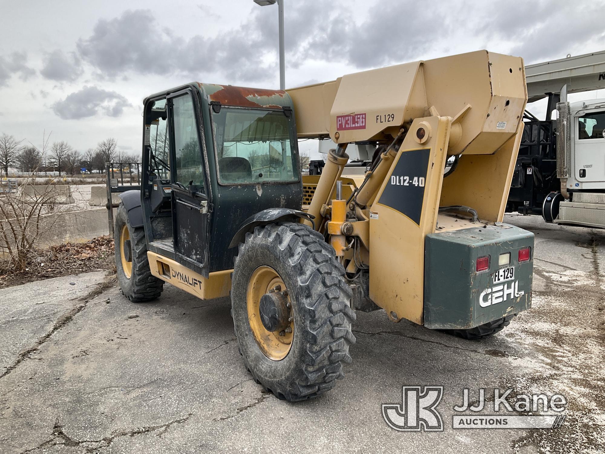 (Kansas City, MO) 2011 Gehl DL1240H Rough Terrain Forklift Runs & Operates) (Does Not Move, Conditio