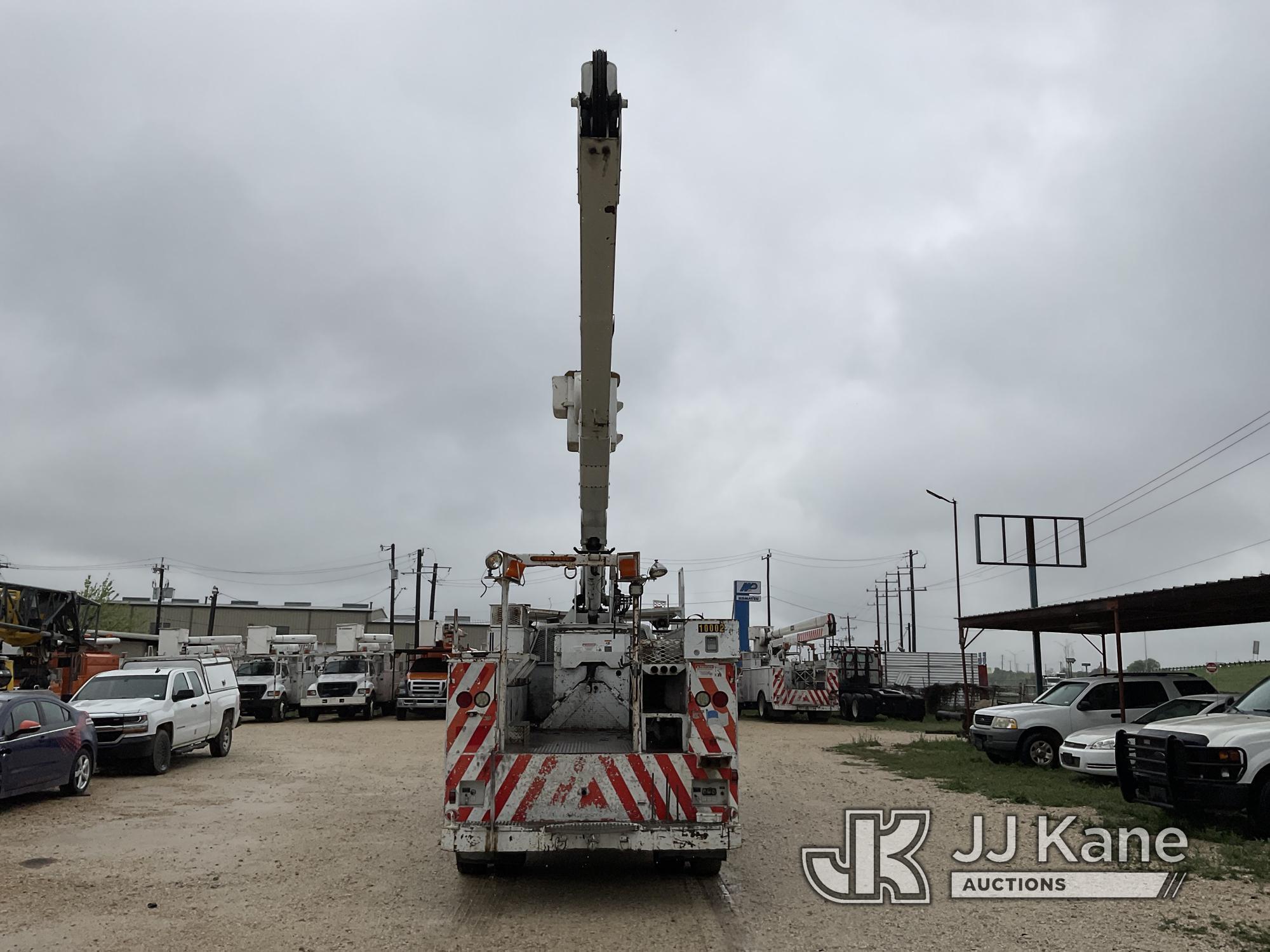 (San Antonio, TX) Terex/Telelect HiRanger 5FC-55, Bucket Truck mounted behind cab on 2002 Ford F750