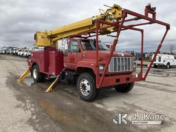 (Kansas City, MO) Altec D945TR, Digger Derrick rear mounted on 1997 GMC C7500 Utility Truck Runs & M