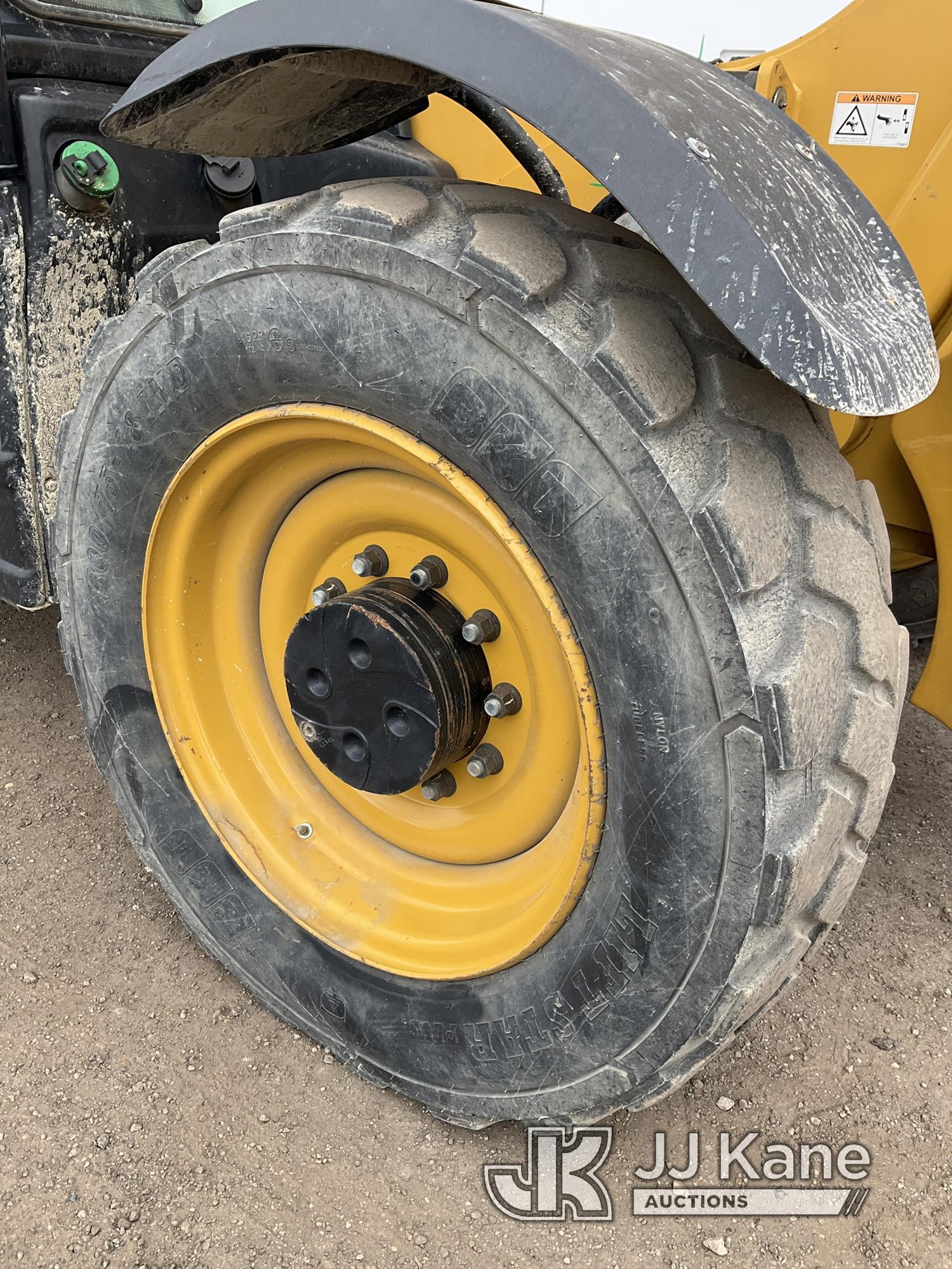 (South Beloit, IL) 2015 Caterpillar TL1255D 12,000lb. Rough Terrain Telescopic Boom Forklift Runs, M