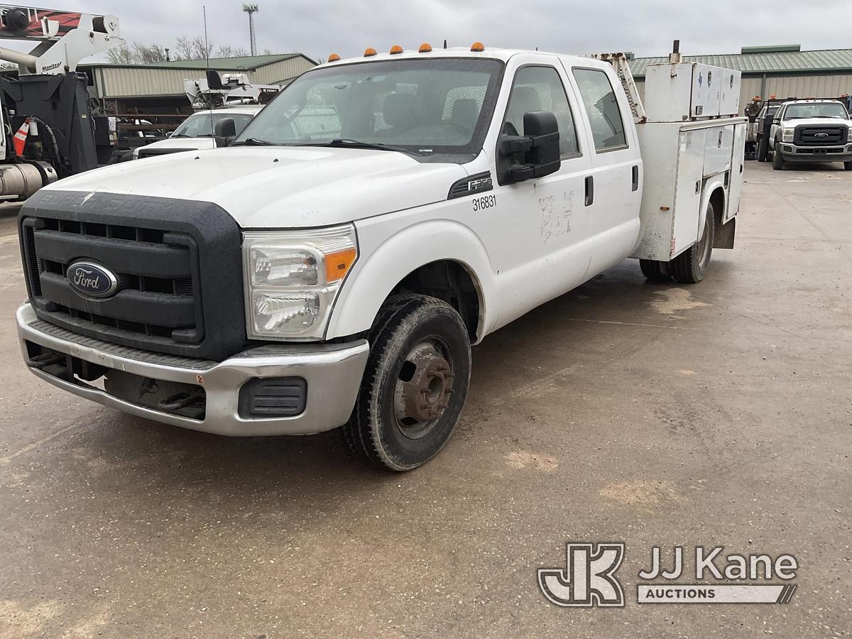 (Cypress, TX) 2014 Ford F350 Crew-Cab Service Truck Runs & Moves) (Jump To Start, Minor Body Damage