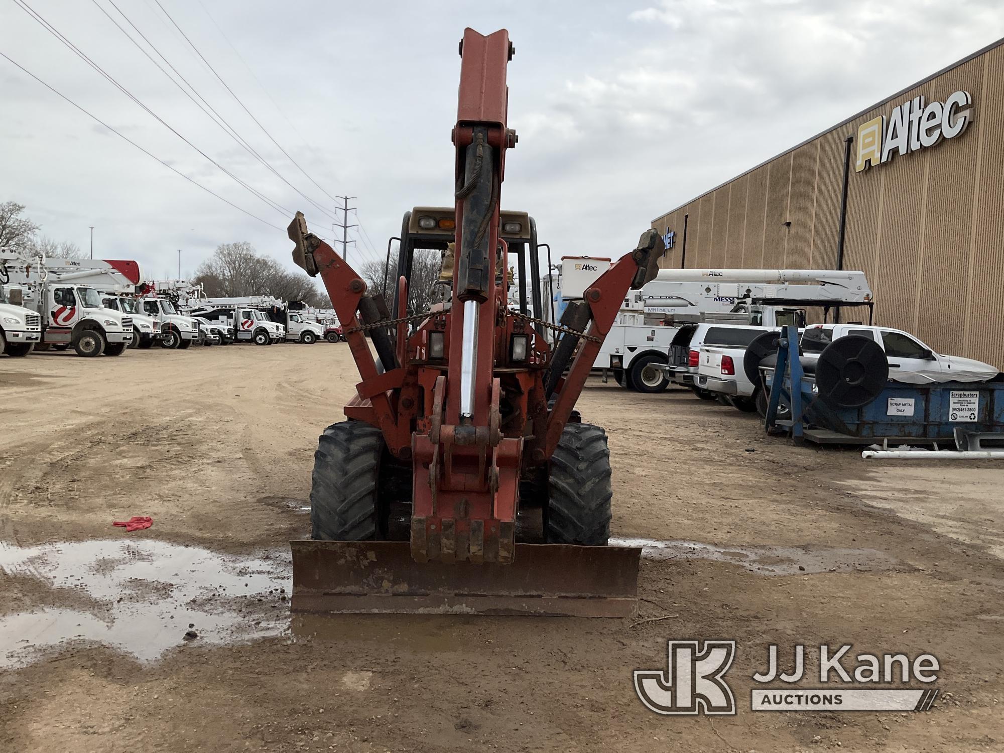 (Shakopee, MN) 2007 Ditch Witch RT95 Rubber Tired Trencher Runs & Operates