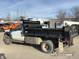(Des Moines, IA) 2015 Ford F550 Dump Truck Runs, Moves & Dump Bed Operates
