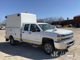 (Des Moines, IA) 2015 Chevrolet Silverado 2500HD 4x4 Enclosed High-Top Service Truck Runs & Moves