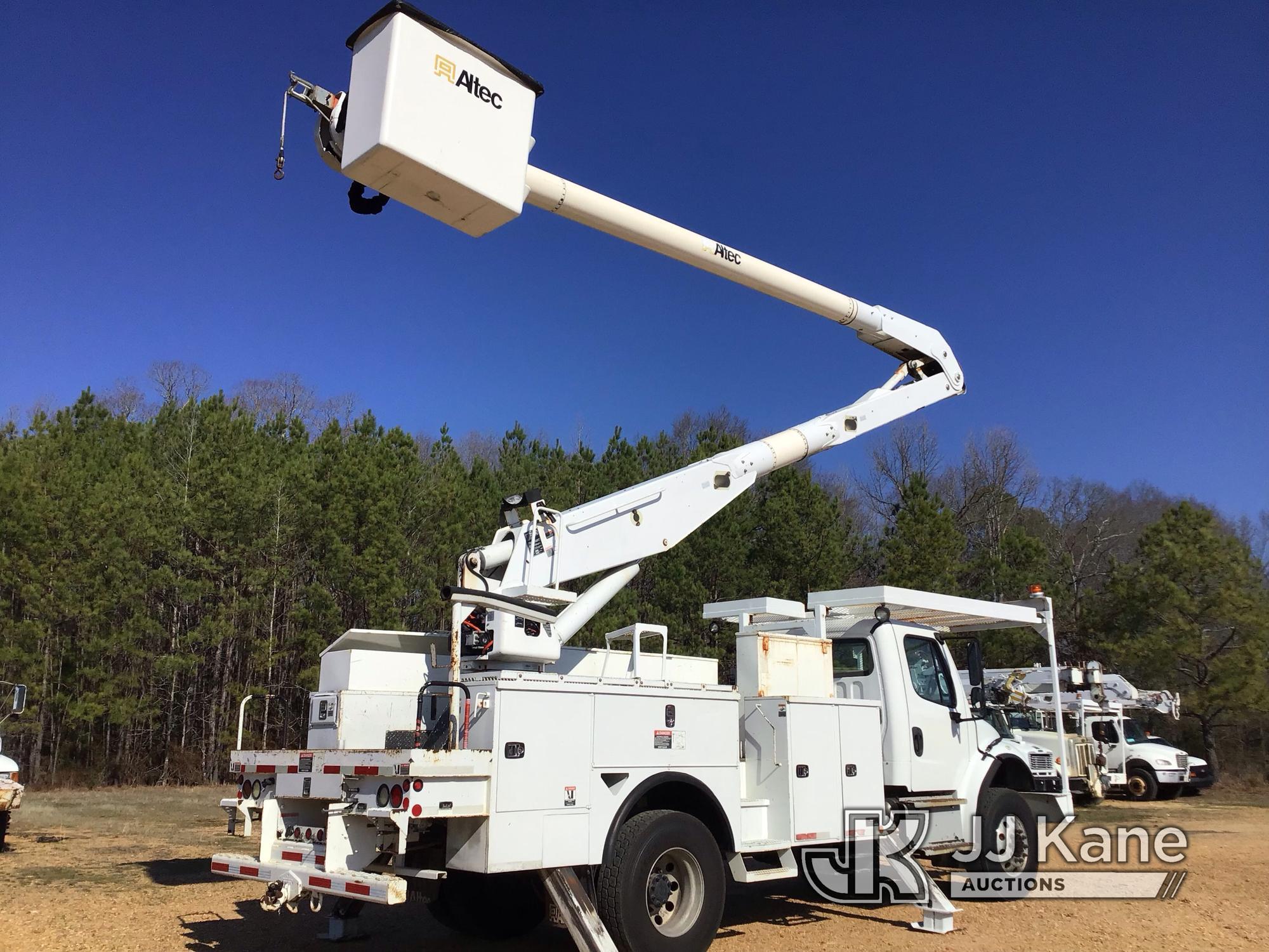 (Byram, MS) Altec AA755-MH, Material Handling Bucket Truck rear mounted on 2014 Freightliner M2 106