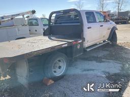 (Kansas City, MO) 2017 RAM 5500 4x4 Flatbed Truck Starts W/ Jump, Will Not Stay Running, Wrecked In