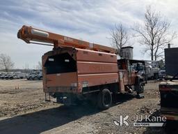 (Kansas City, MO) Altec LRV55, Over-Center Bucket Truck mounted behind cab on 2006 GMC C7500 Chipper