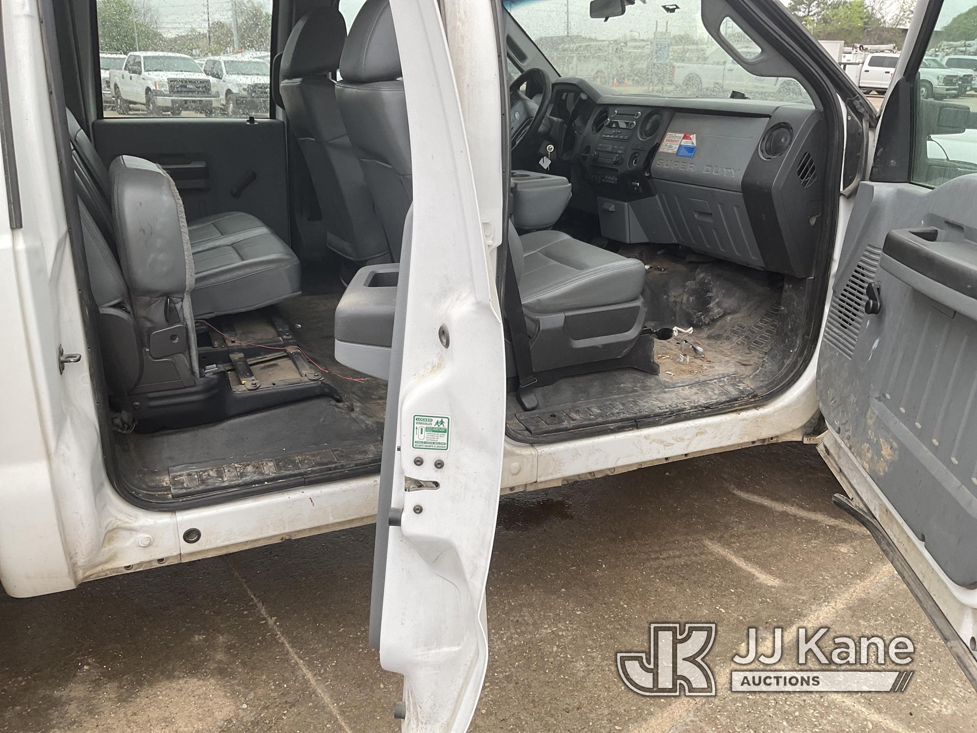 (Cypress, TX) 2014 Ford F350 Crew-Cab Service Truck Runs & Moves) (Jump To Start, Minor Body Damage