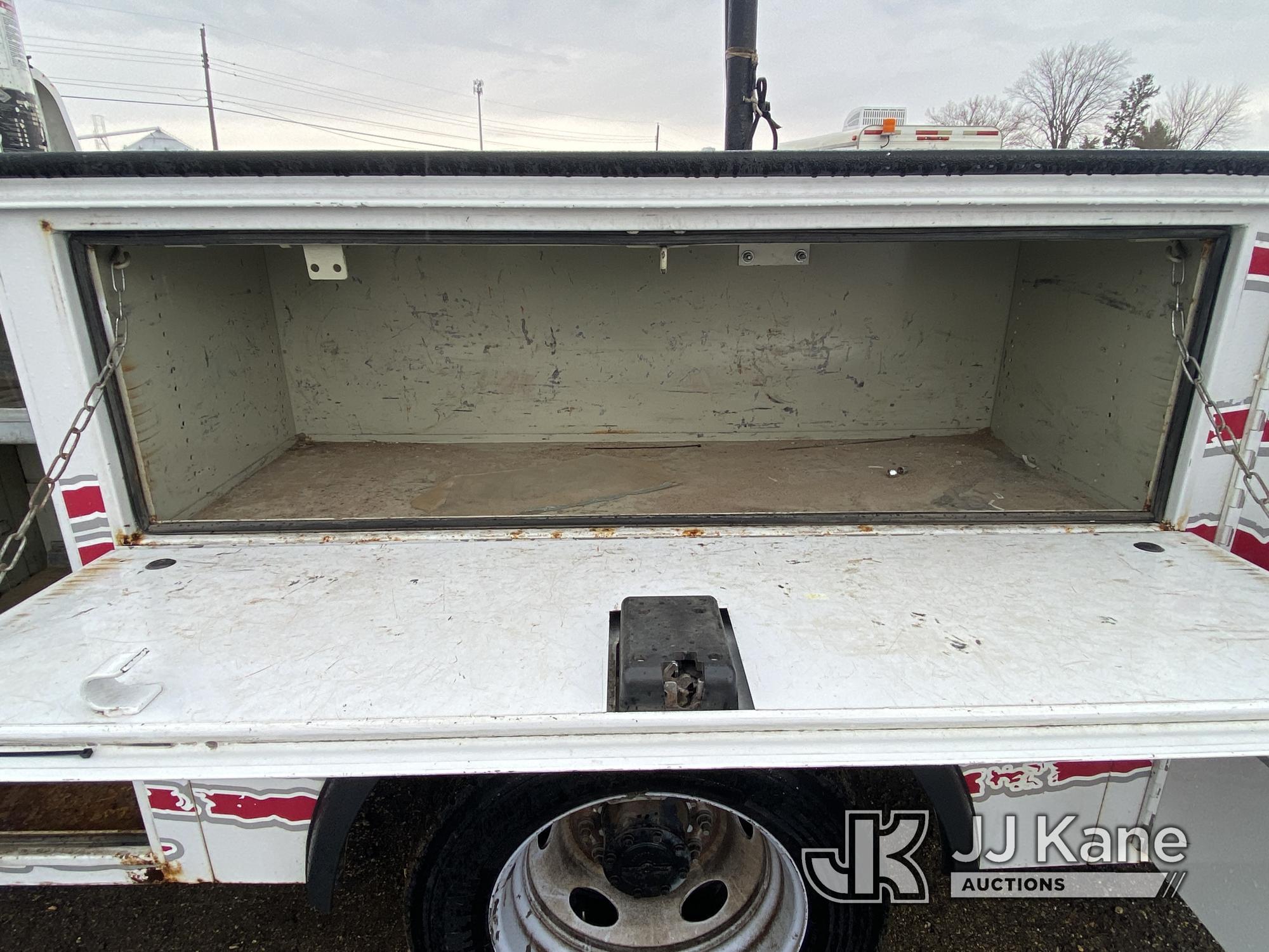 (South Beloit, IL) Versalift SST37EIH, Articulating & Telescopic Bucket Truck mounted behind cab on