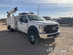 (Odessa, TX) 2019 Ford F550 Extended-Cab Mechanics Service Truck Runs & Moves) (Crane Condition Unkn