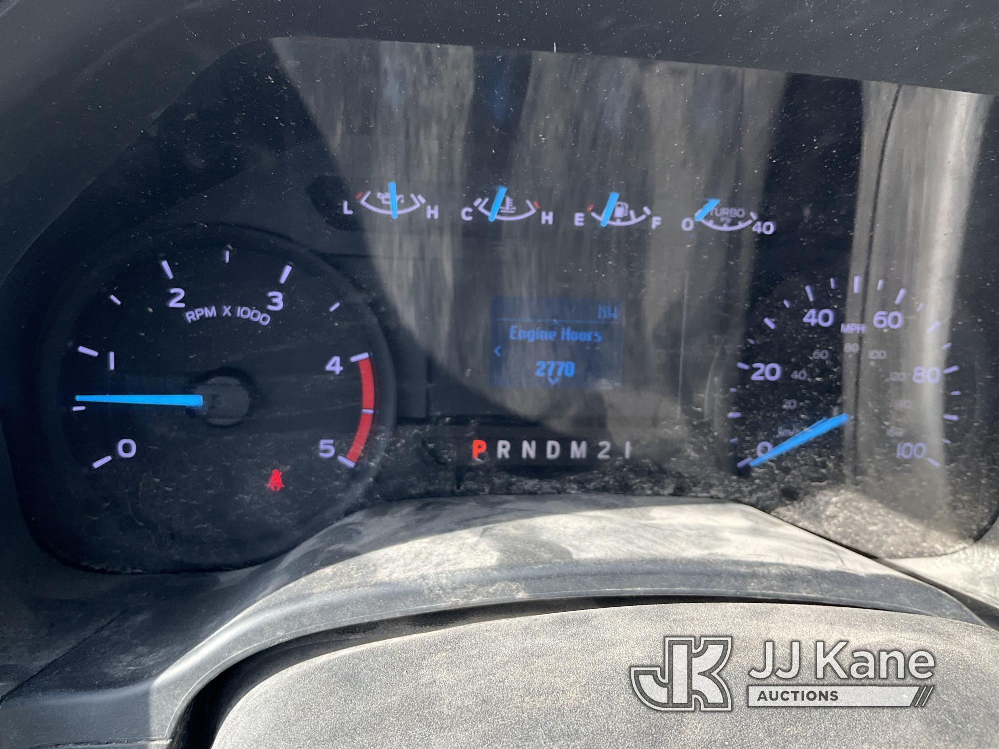 (Odessa, TX) 2019 Ford F550 Extended-Cab Mechanics Service Truck Runs & Moves) (Crane Condition Unkn