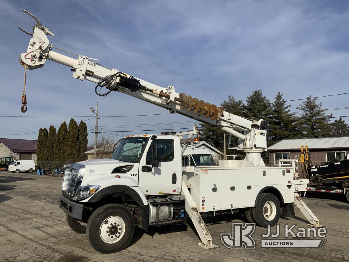 (South Beloit, IL) Altec DC47B-TR, Digger Derrick mounted on 2020 International HV507 4X4 Utility Tr