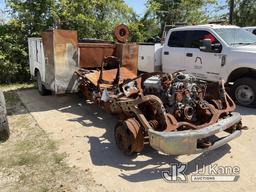 (Alvin, TX) 2018 Ford F550 4x4 Extended-Cab Pickup Truck Burned Out, Scrap Value Only