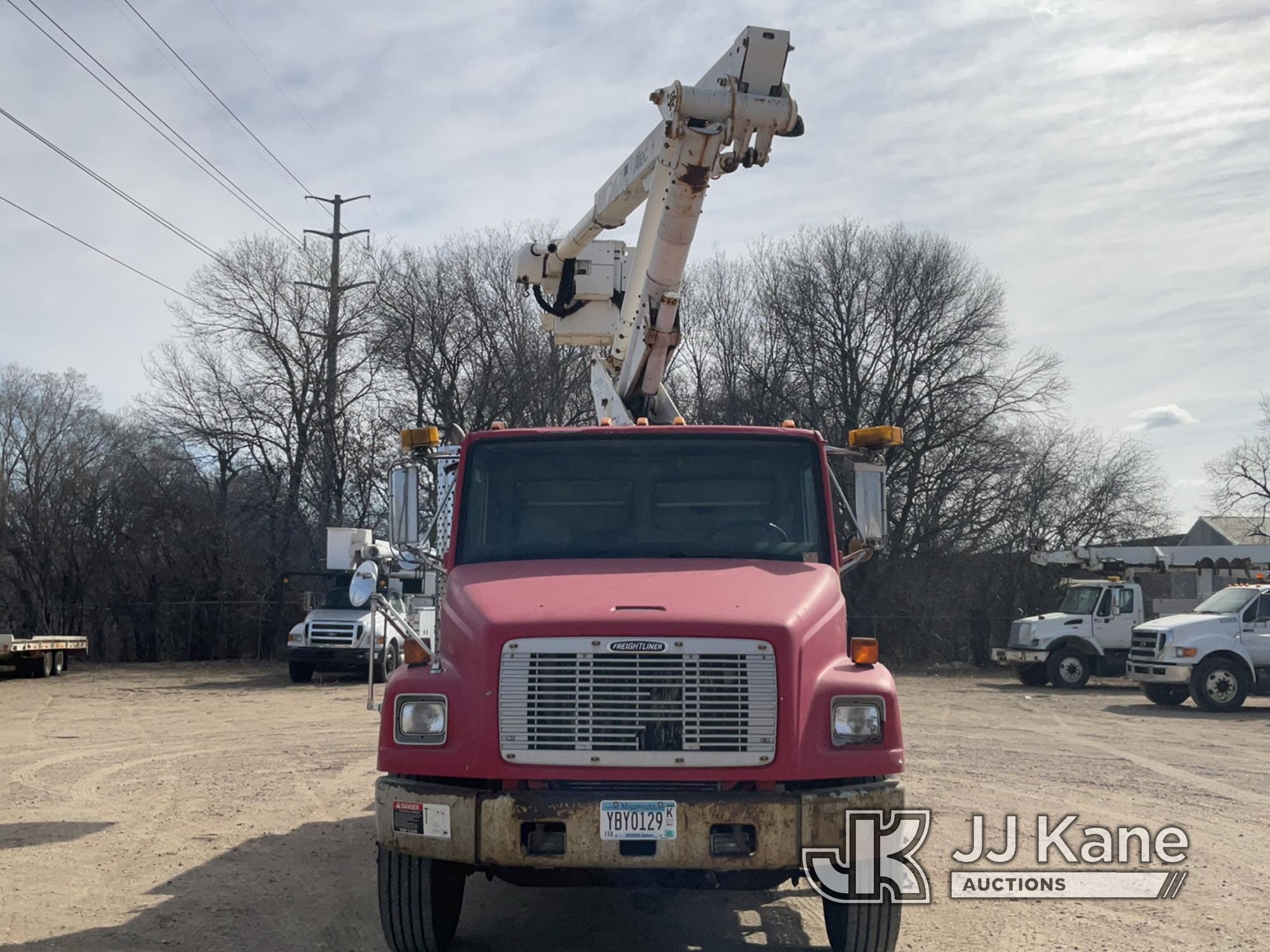 (Shakopee, MN) Altec TA41M, Articulating & Telescopic Material Handling Bucket Truck mounted behind