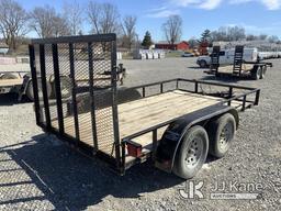 (Hawk Point, MO) 2014 Lamar Trailers 6 Ton T/A Material Trailer 76 in by 12ft deck with ramp.