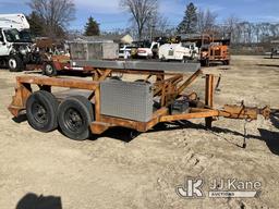 (South Beloit, IL) 1995 Homemade Tilt-Top Tagalong Equipment Trailer Power Tilt Gets Power Does Not