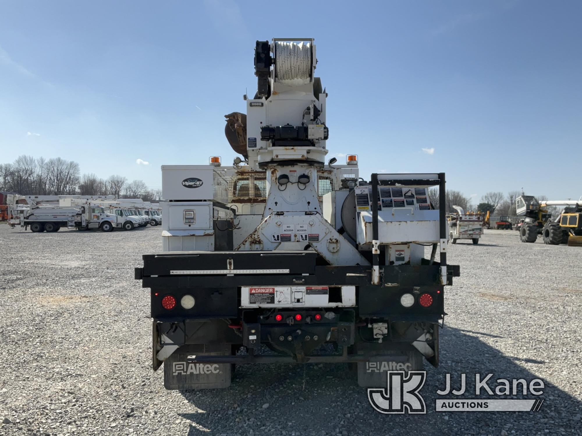 (Hawk Point, MO) Altec DM47B-T, Digger Derrick rear mounted on 2016 Freightliner M2106 Utility Truck