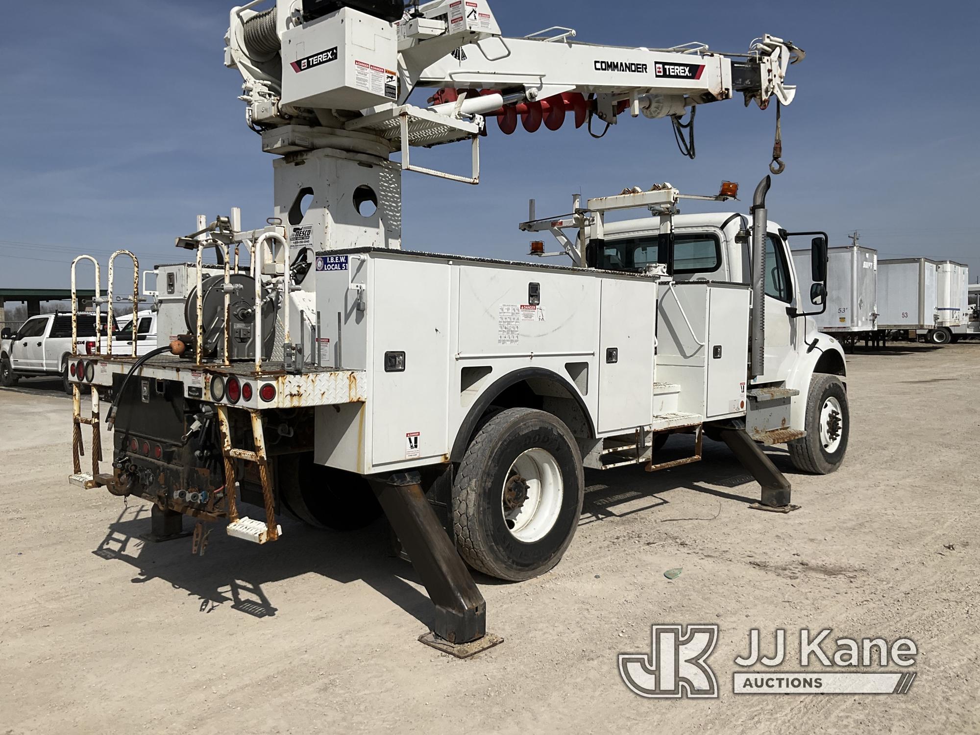 (Bloomington, IL) Terex Commander C4040, Digger Derrick rear mounted on 2019 Freightliner M2 106 4x4