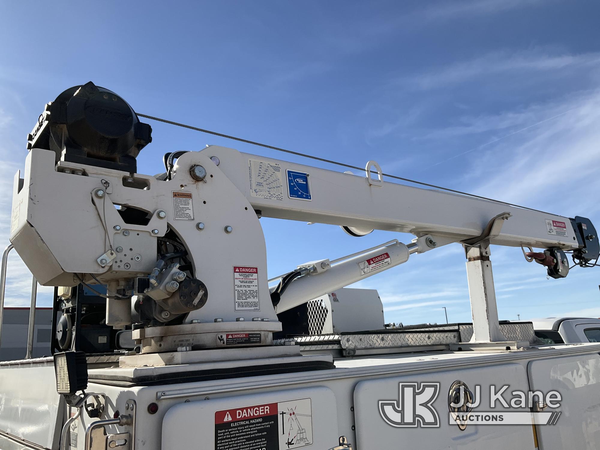 (Odessa, TX) 2019 Ford F550 Extended-Cab Mechanics Service Truck Runs & Moves) (Crane Condition Unkn