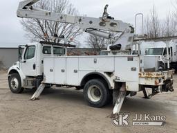 (Des Moines, IA) Altec AA55E, Material Handling Bucket Truck rear mounted on 2016 Freightliner M2 Ut