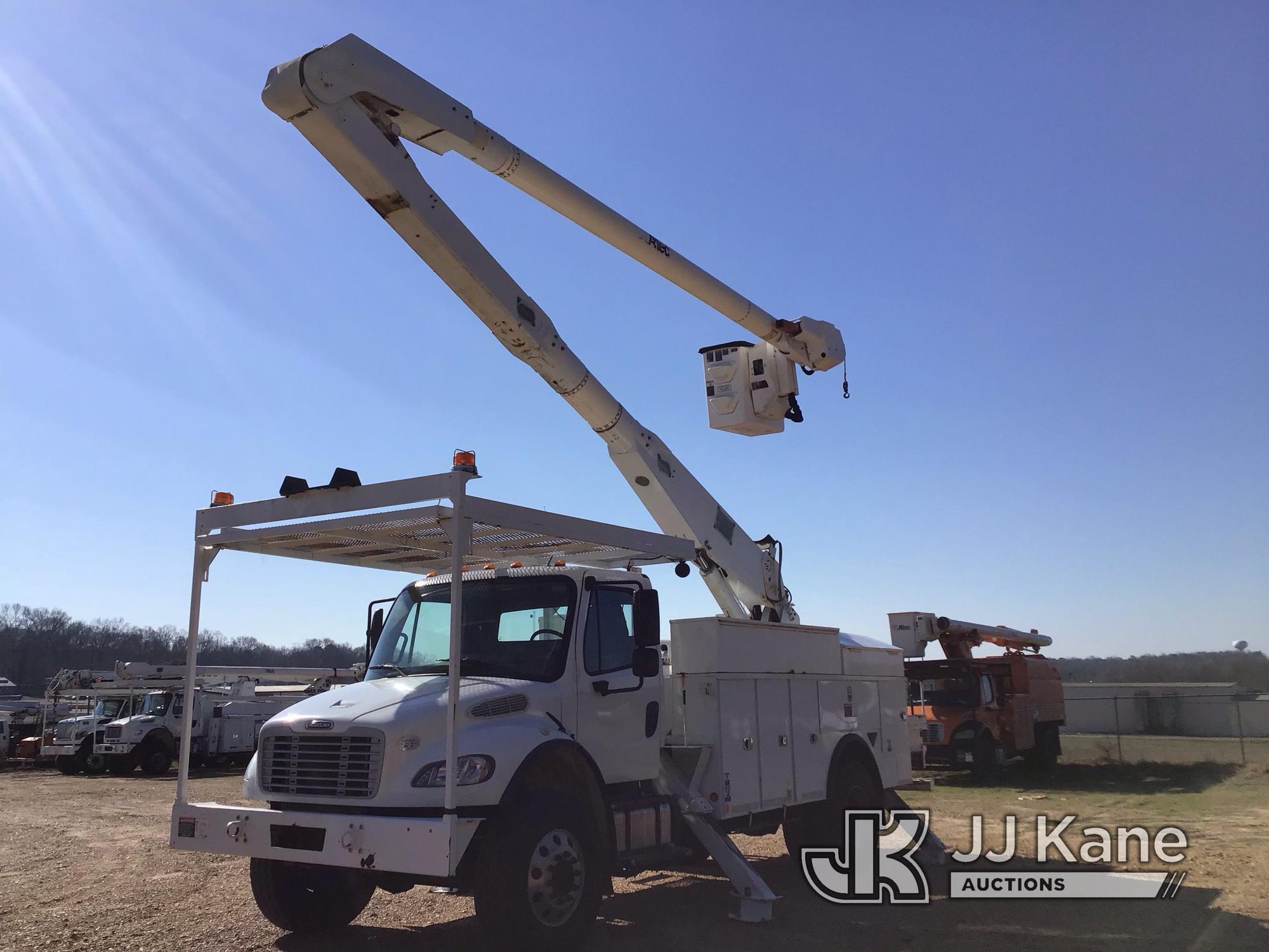 (Byram, MS) Altec AA755-MH, Material Handling Bucket Truck rear mounted on 2014 Freightliner M2 106