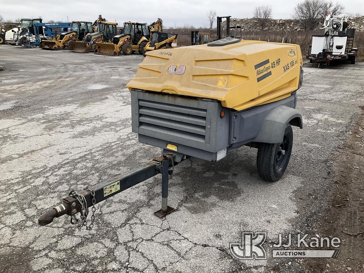 (Kansas City, MO) 2010 Atlas Copco XAS 185 Air Compressor Runs