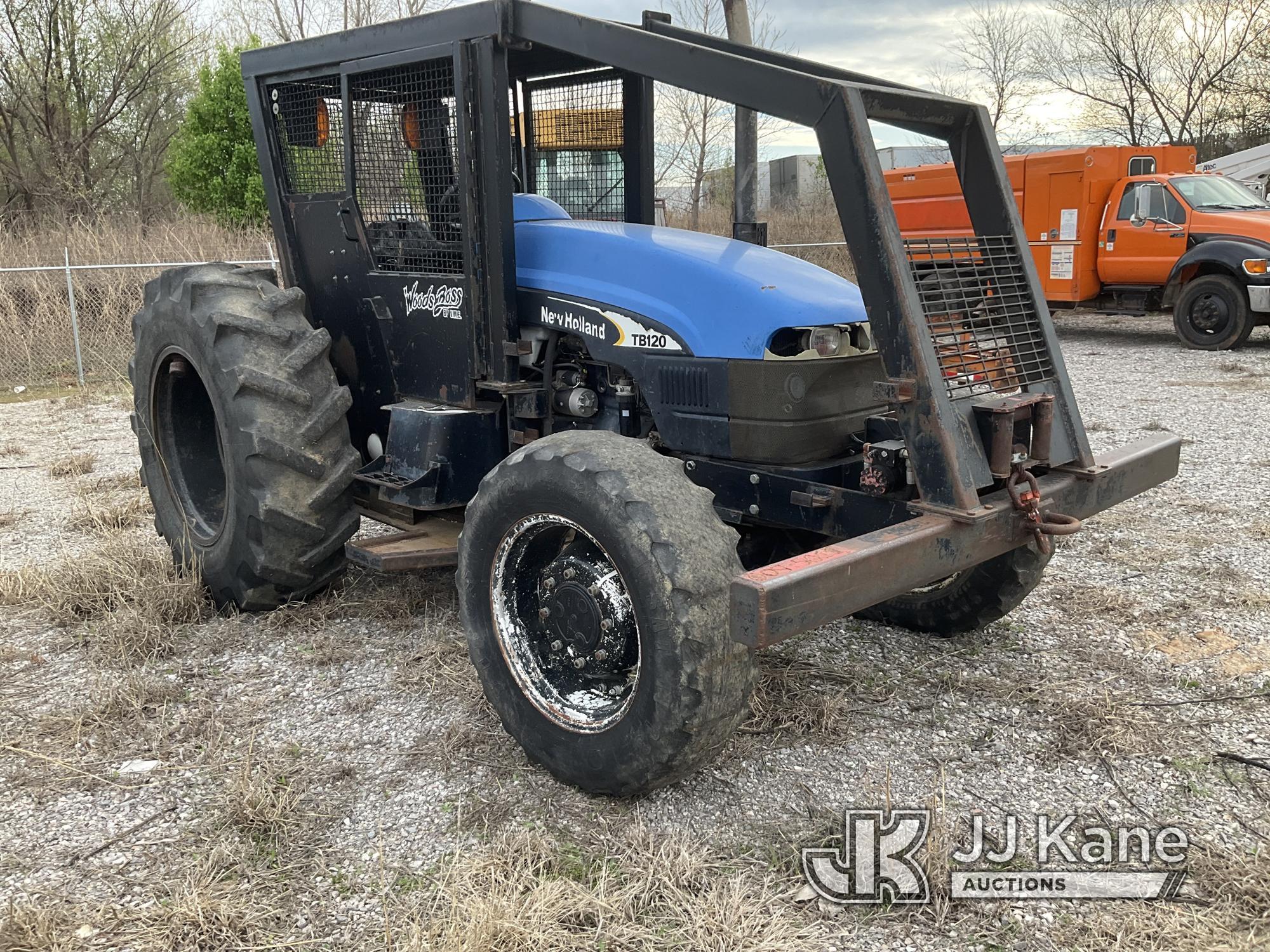 (Oklahoma City, OK) 2005 New Holland TB120 Utility Tractor Runs & Moves) (Jump To Start) (Per Seller