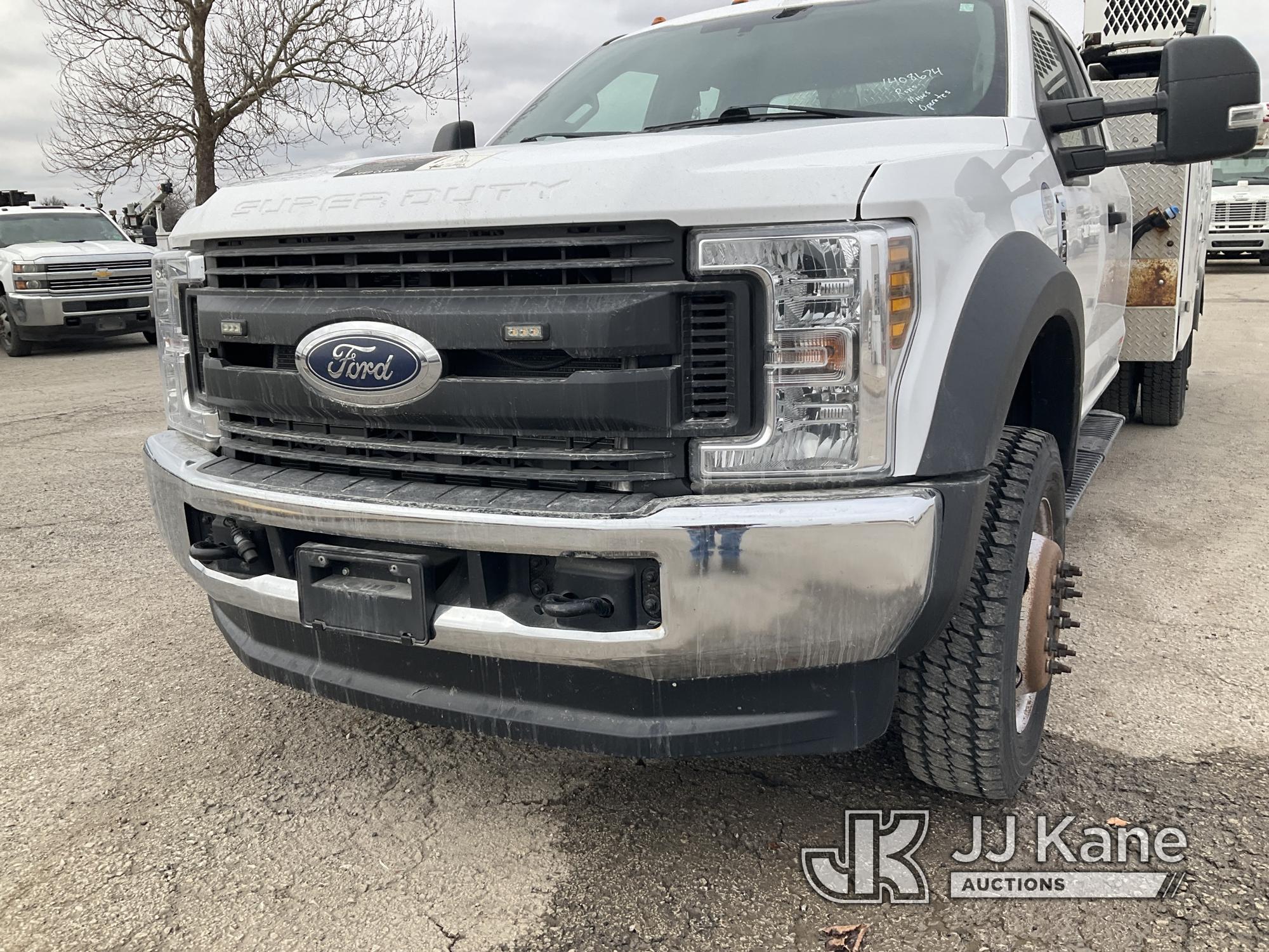 (Kansas City, MO) 2018 Ford F550 4x4 Extended-Cab Mechanics Service Truck Runs, Moves, & Operates