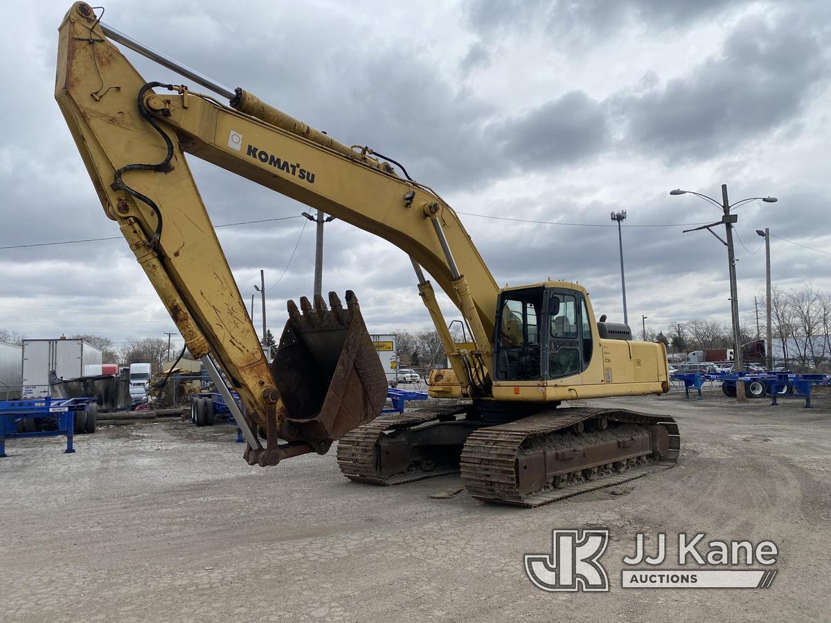 (Harvey, IL) 1998 Komatsu PC400LC-6LC Hydraulic Excavator Runs, Moves, Operates.  Front Glass Missin