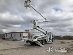 (Kansas City, MO) Altec AM900-E100, Double-Elevator Bucket Truck rear mounted on 2014 Freightliner M