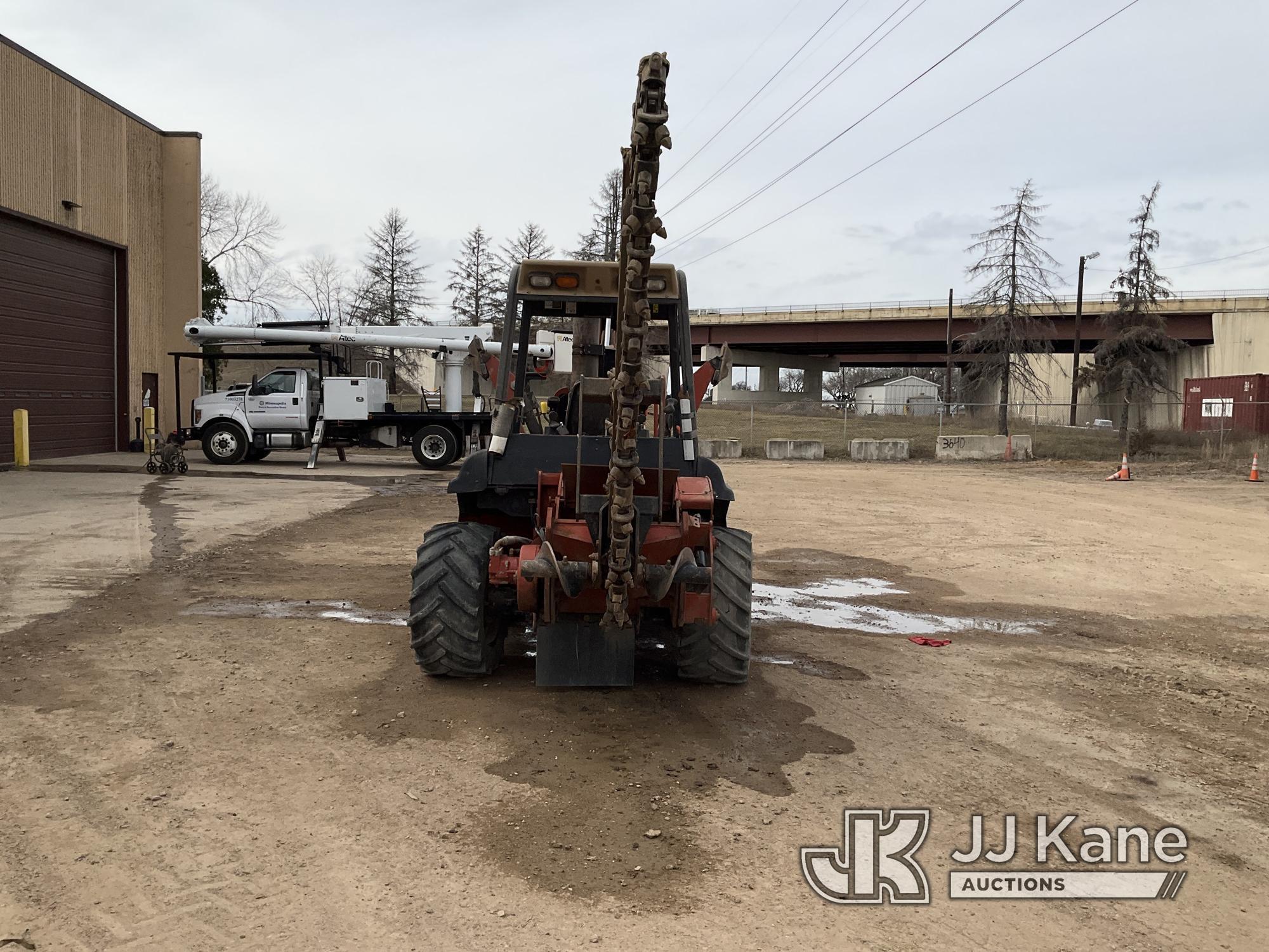 (Shakopee, MN) 2007 Ditch Witch RT95 Rubber Tired Trencher Runs & Operates