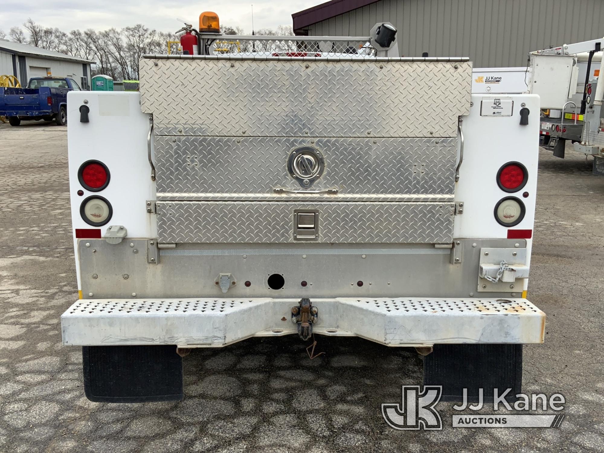 (South Beloit, IL) 2007 GMC Sierra 2500HD 4x4 Service Truck Not Running, Condition Unknown, Has Powe