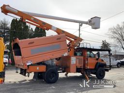 (South Beloit, IL) Altec LRV55, Over-Center Bucket Truck mounted behind cab on 2009 GMC C7500 Chippe